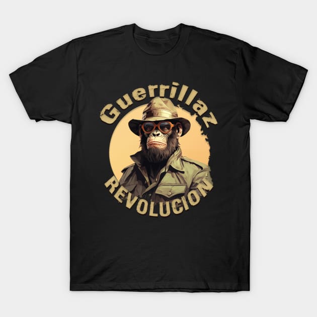 Guerrillaz Revolucion #5: Embrace the Revolution for Change T-Shirt by The Dude